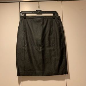 Express size 4, dark metallic gray suit skirt. Comes with matching jacket ($30)